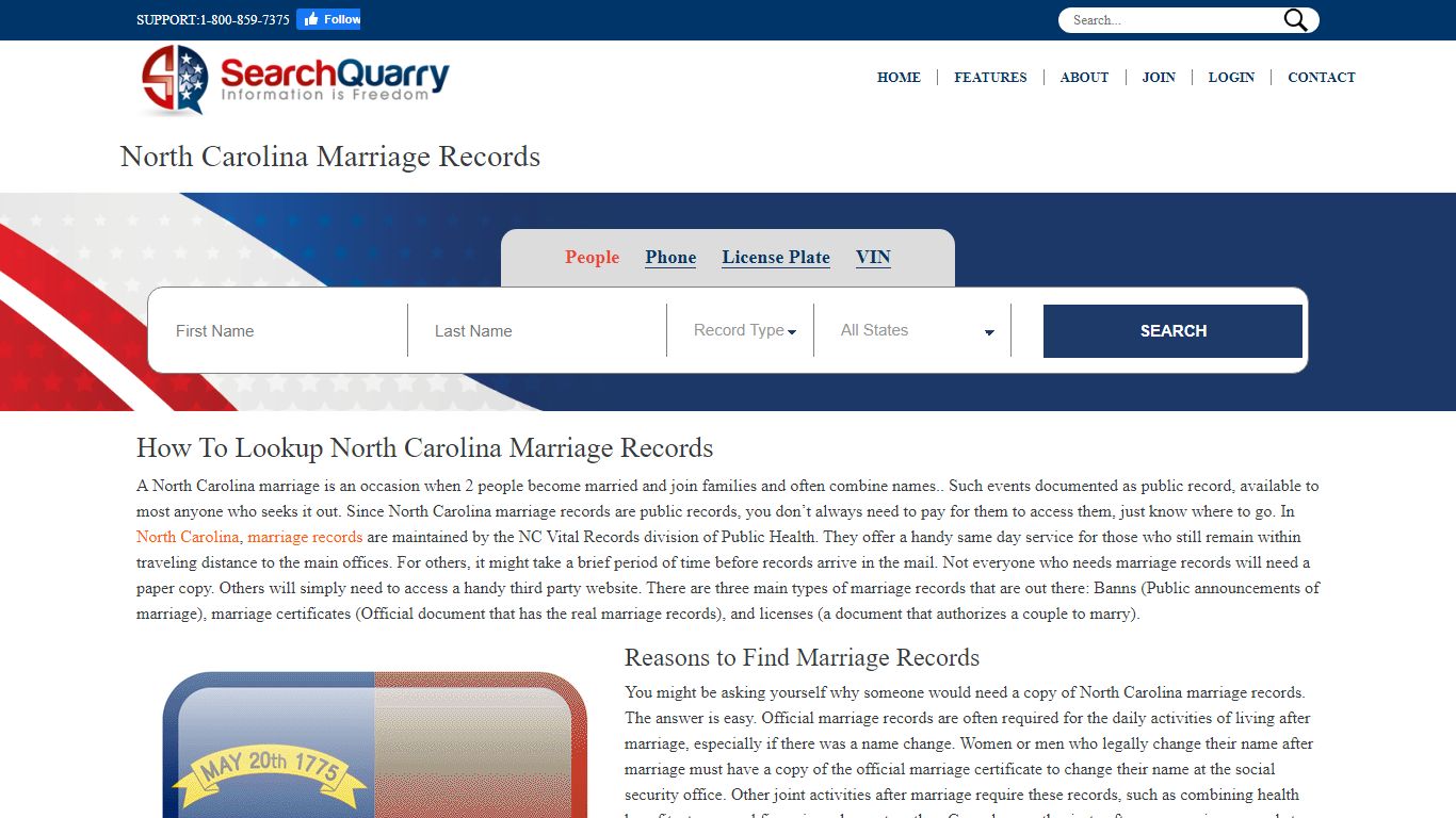 North Carolina Marriage Records | Enter Name To View ... - SearchQuarry